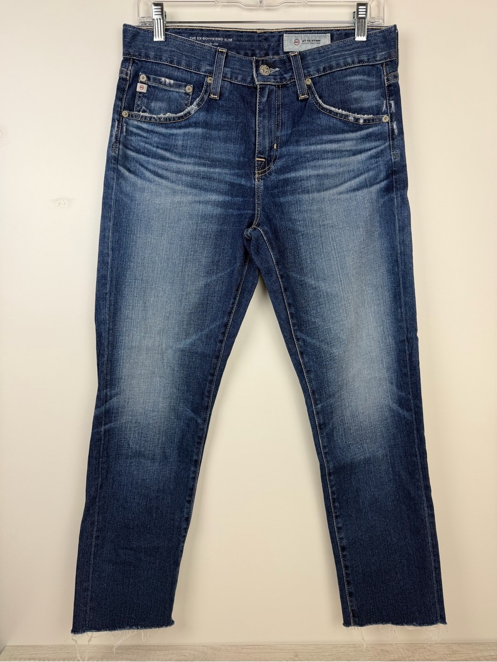 AG Adriano Goldschmied The Ex-Boyfriend Slim Jeans in 12Y Wash, Size 26R - Picture 2 of 15